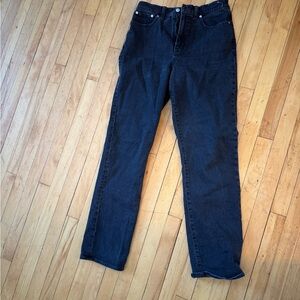 Madewell 90s Straight black size 28 tall Jean